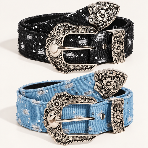 Cinturones Denim Vintage. 🖤💙